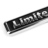 2x Limited Edition Emblem Metal Badge Sticker for Side Fender Trunk Compatible with Audi A4 A6 Q5 Q7 (2.5" x 0.4" BLACK)