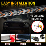48" Multi-Functions 5 Rows 432pcs SMD LED Chips LED Tailgate Strip Light Bar - Sequential Flowing Turn Signal Brake Tail Reverse Running Arrowhead for Trucks Trailer Pickup SUV etc, No Drill Install