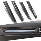 4x Carbon Fiber Pattern Side Door Strip Cover Trim For Honda Civic 11th Gen 2022