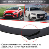 7pcs Universal Car Bumper Lip Spoiler /Rear Lip/ Side Skirt Splitter Extension