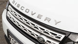 Xotic Tech DISCOVERY Letter ABS Emblem Badge Sticker for Land Rover Front Hood Rear Trunk  Titanium Grey