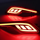 Red LED Rear Bumper Reflector Brake Tail Rear Fog Light for Honda CR-V 2017-2018
