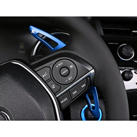 Blue Steering Wheel Paddle Shifter Extension For Toyota Camry Avalon 2018-up
