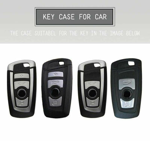 Key Fob Case Soft TPU Remote Control Key Shell Cover Case for BMW 1 3 4 5 6 7 Series X3 X4 M2 M3 Keyless, Gold