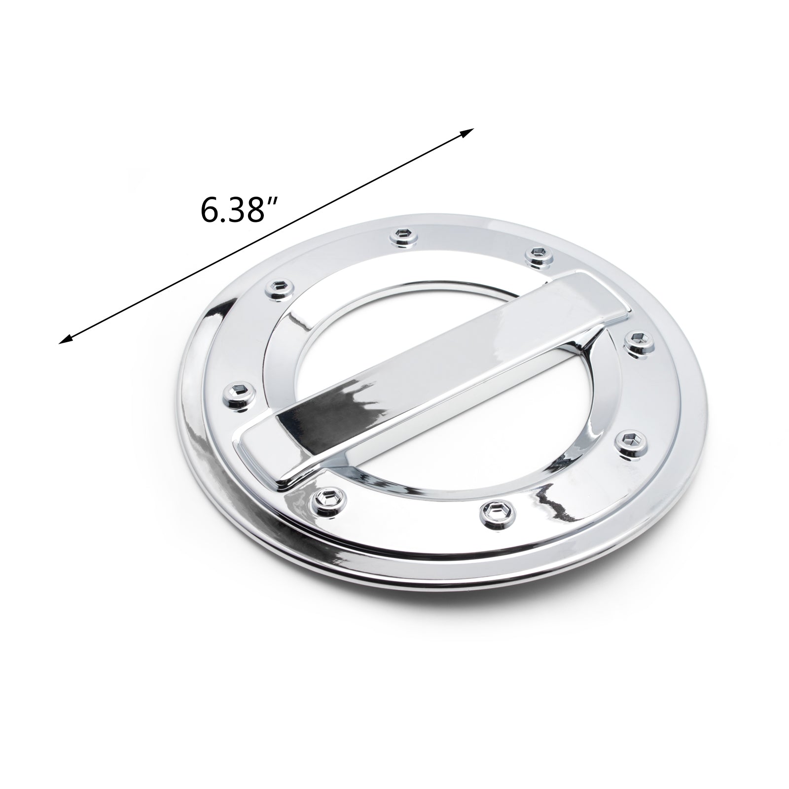 Chrome 3D Gas Tank Fuel Cap Protector Pad For 2004-2023 Suzuki GSXR-600/750/1000 – Perforated Vinyl