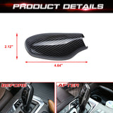 For BMW 3 4 5 7 Series X3 Carbon Fiber Black Gear Shift Knob Shell Cover Trim