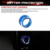 Blue Aluminum Navigation Switch Knob Ring Trim For Honda Civic 11th Gen 2022-up