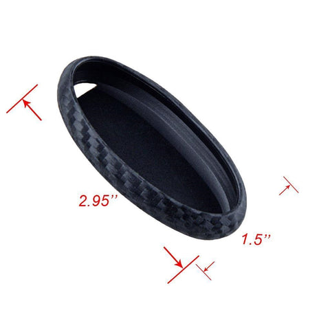 Carbon Fiber Style Soft Silicone Remote Smart Key Cover Case for Nissan 370Z Altima 3 4 5 Buttons Black