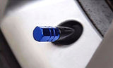 4pc Gun Metal / Chrome Silver / Black / Gold / Purple / Blue / Red Car Bike Wheel Tire Valve Stem Caps Dust Cover Alloy Universal Fit
