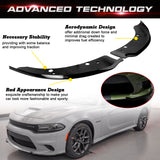 2X Black Bumper Corner Spoiler Splitter Trim For Charger SRT Scat Pack 2015-2019