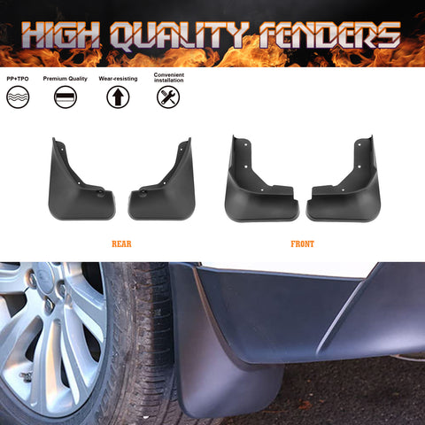 Fender Flares Mud Flaps Splash Guards Accessories Set For Nissan Rogue 2021-2022