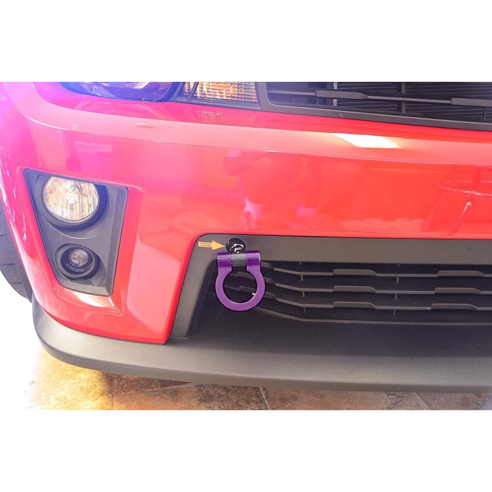 For Chevy Camaro Purple JDM Sporty Racing Style Track Dummy Tow