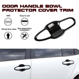 8x Gloss Black Side Door Handle Bowl Cover Decor Trim For Toyota Camry 2018-2022