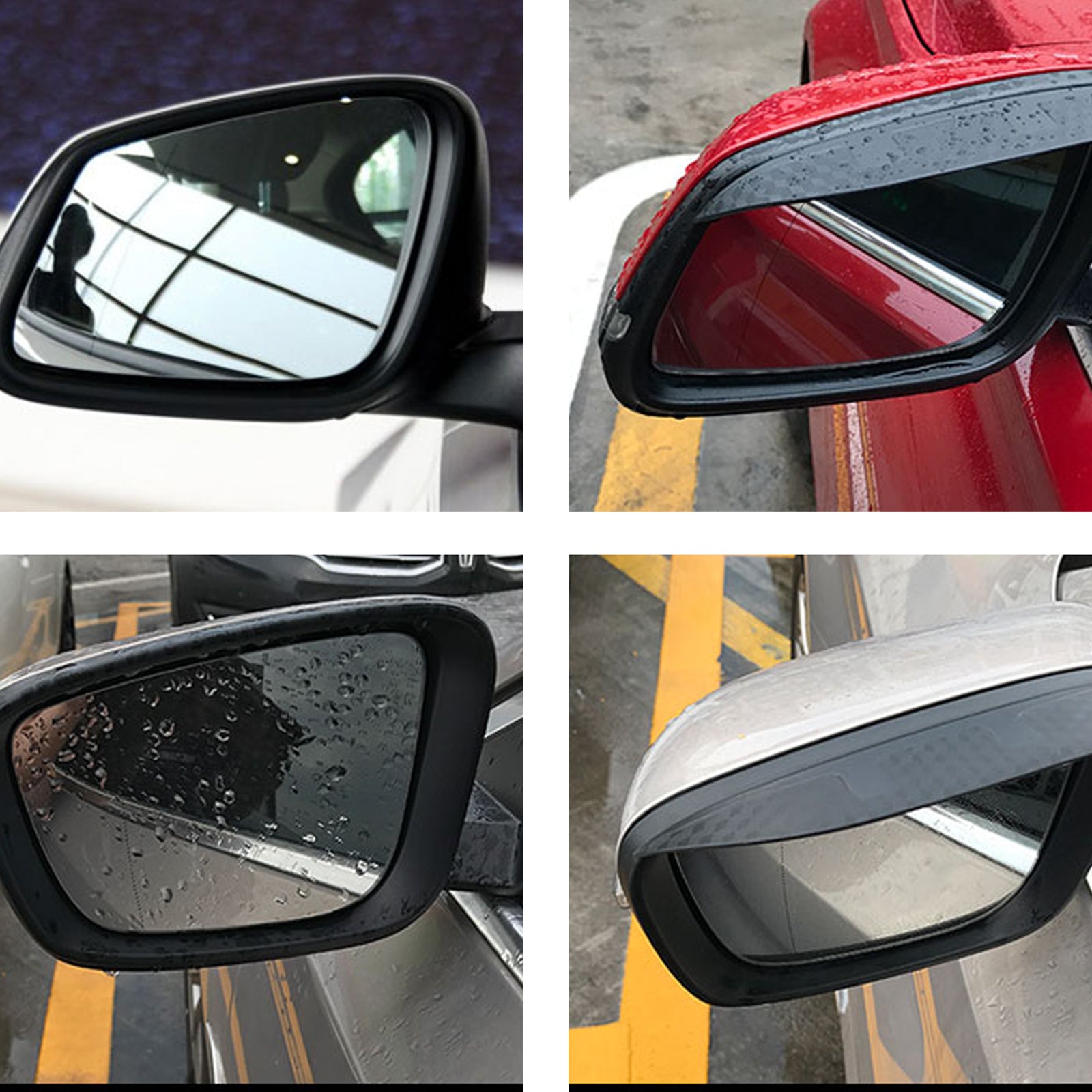 2pcs Rear View Side Mirror Rain Visor Shade Guard for Nissan Murano Ro