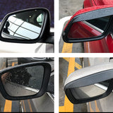 2pcs Rear View Side Mirror Rain Visor Shade Guard for Nissan Murano Rogue X-trail Rogue Sport 2014-2018, Carbon Fiber Texture Rearview Mirror Snow Visor Guard Anti-rain Eyebrow