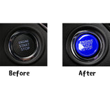 Blue / Black / Red Keyless Engine Push Start Stop Button Cap Trim for Toyota Camry Tacoma Corolla Prius Avalon Yaris