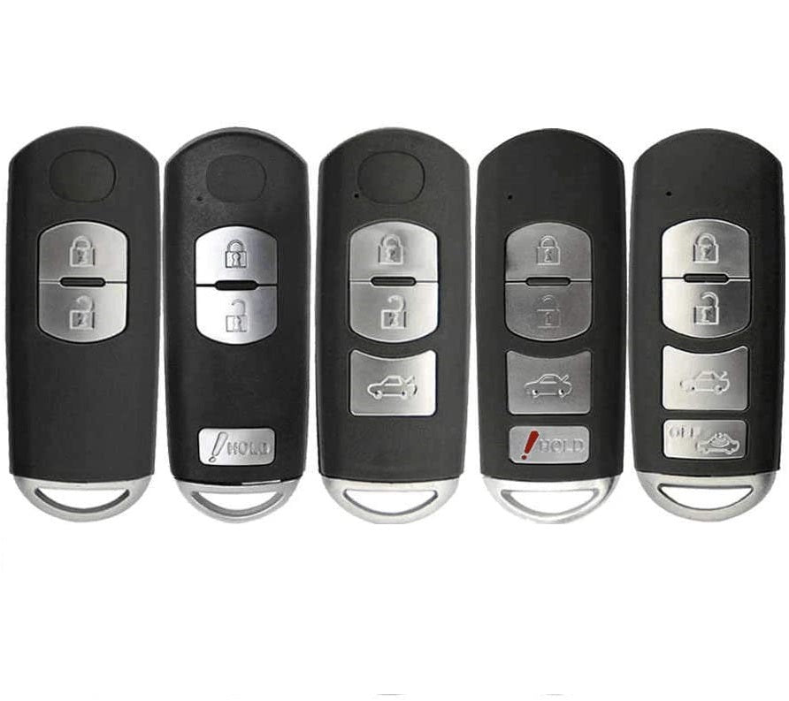 HIBEYO Autoschlüssel Hülle passt für Mazda Schlüsselhülle für Mazda 2 3 5 6  MX5 CX-5 CX-7 CX-9 BT50 Miata MX-5 Xedos 9 TPU Schutzhülle Schlüsselbox