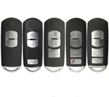 TPU Key Fob Cover Case Key Protective Shell for Mazda 2 3 5 6 8 CX3 CX5 CX7 CX9 MX5 Smart Remote Key 2/3/4-Button, Blue
