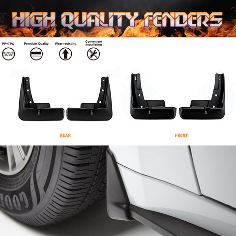 4PCS Mud Splash Guard Fender Mud Flaps w/Screws Kit For Hyundai Sonata 2020-2022