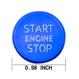 Red/ Blue Start Engine Stop Push Button Cover Sticker Fit Audi A4 A5 Q5 - S Line Style Start Stop Button Decor