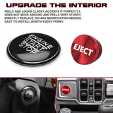 Set Aluminum Engine Start + Cigarette Lighter Eject Button Trim For Lexus IS200t