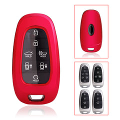 TPU Full Cover Keyless Entry Key Protector Skin For Hyundai Santa Fe 2020-2022