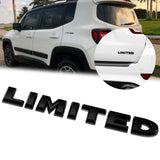 3D Black Limited Badge Emblem Car Fender Rear Decor Sticker for Jeep Universal