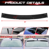 Exterior Rear Window Windshield Roof Visor Deflector Spoiler Wing Trim Compatible with Honda Accord Sedan 10th Gen 2018-2021, Glossy Black