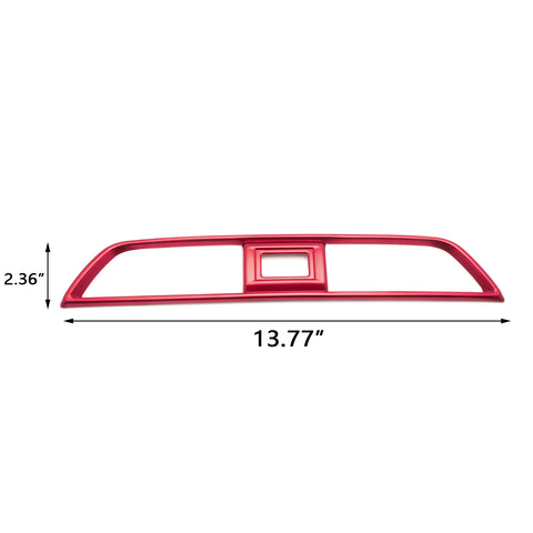 Red ABS Central Dashboard Air Vent AC Outlet Frame Cover Trim for Honda Accord 2018 2019