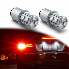 1157 BAY15D 7528 2057 Ultra Red 4014 13-SMD LED Bulbs for Tail Brake Stop Light