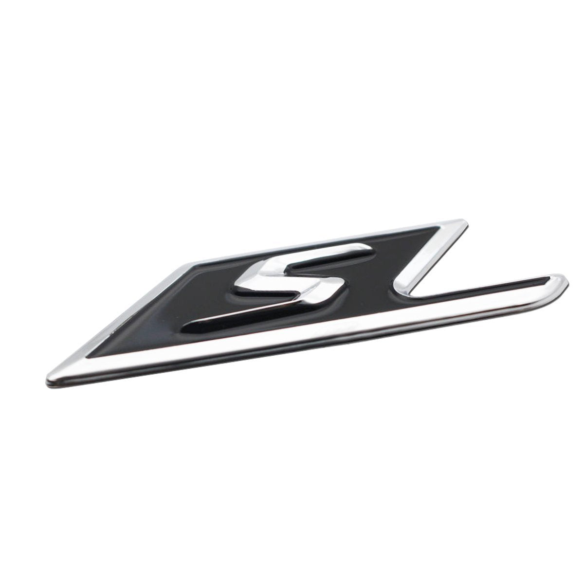 3D Chrome S Logo Car Rear Trunk Lid Emblem Sticker For Mercedes Benz A