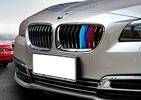 1 set BMW M-Colored Kidney Grille Insert Trim TRI Color M Sport Strips Strips For BMW