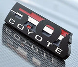 Black 5.0 COYOTE Emblem Badge Fender Tailgate For Ford Mustang F-150 BOSS 302