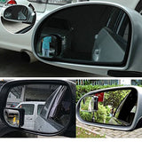Blind Spot Mirror, 2 Pcs Black Fan-shaped Auxiliary Blind Spot Convex Rear View Adjustable Angle Mirror for Car For Car Truck SUVs Motorcycle