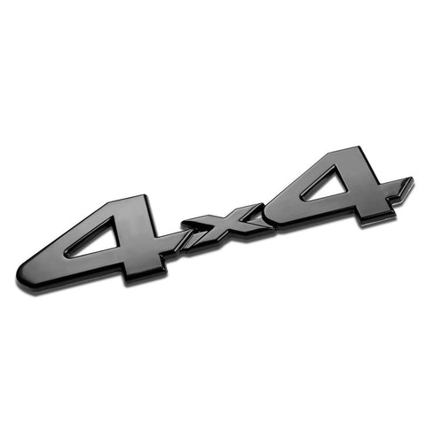 3D Logo 4x4 Metal Chrome Emblem Fender For Car Trunk Lids, Fenders, Doors, Etc [Red/Silver/Black]