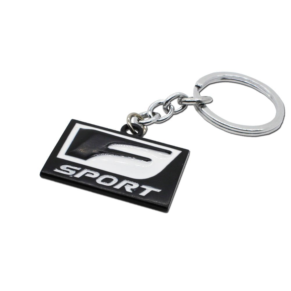 1 Set F Sport Metal Black Key Chain Fob Ring Keychain for Lexus RX
