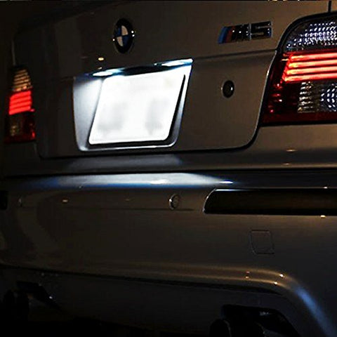 Direct Replace Error Free 24-LED License Plate Lamps For BMW E90 E92 E60 E70