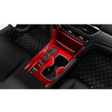 Gear Shift Box Cigarette Lighter Panel Cover Trim Compatible with Honda Accord 10th Gen 2018-2021 Hybrid, Red