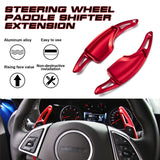 Red Alloy Steering Wheel Extension Paddle Shifter For Chevrolet Corvette Camaro