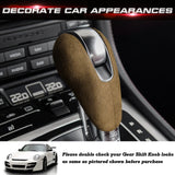 Gear Shift Lever Knob Alcantara Leather Cover Shell For Porsche Macan Panamera