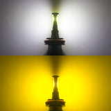 9005 9006 HB3 HB4 / H8 H9 H11 / 880 881 889 COB LED Bulb White Golden Yellow Dual Color Fog Light Conversion Kit