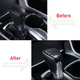 ABS Carbon Fiber Center Console Gear Shift Lever Knob Cover Trim for Honda Accord 10th 2018 2019