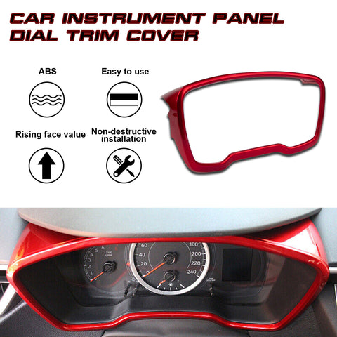 Sporty Racing Red Dashboard Instrument Cover Trim For Toyota Corolla 2020-2023