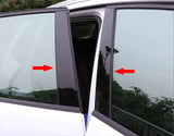 Black Window Pillar Posts Molding Pre-Cut Cover Side Door Trims 6pcs for Toyota Camry 2018-2024
