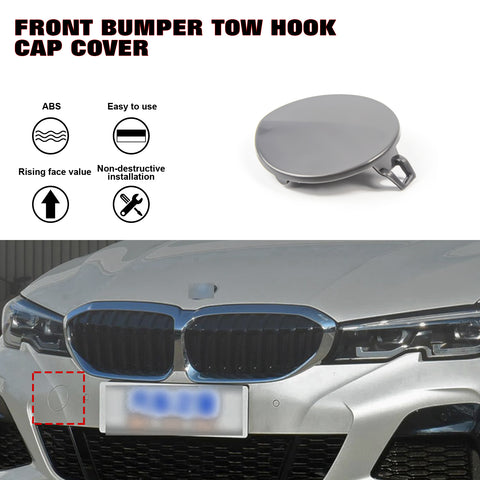 Front Bumper Tow Hook Cap Replacement Cover For BMW 3 Series 328i E90 LCI 09-12