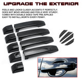 Gloss Black Door Handle+Door Edge Protect Trim For Land Rover Range Rover 02-12