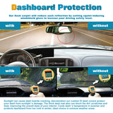 Center Console Dashboard Mat Pre-cut Non-Slip Sunshield Sun Glare Protector Dash Carpet Pad Black Cover Compatible with Ford F150 1999-2003
