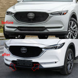 for Mazda CX-5 CX5 2017 2018 2019 Front Fog Light Cover Trim, ABS Chrome Car Front Bumper Fog Lamp Frame Bezel Molding