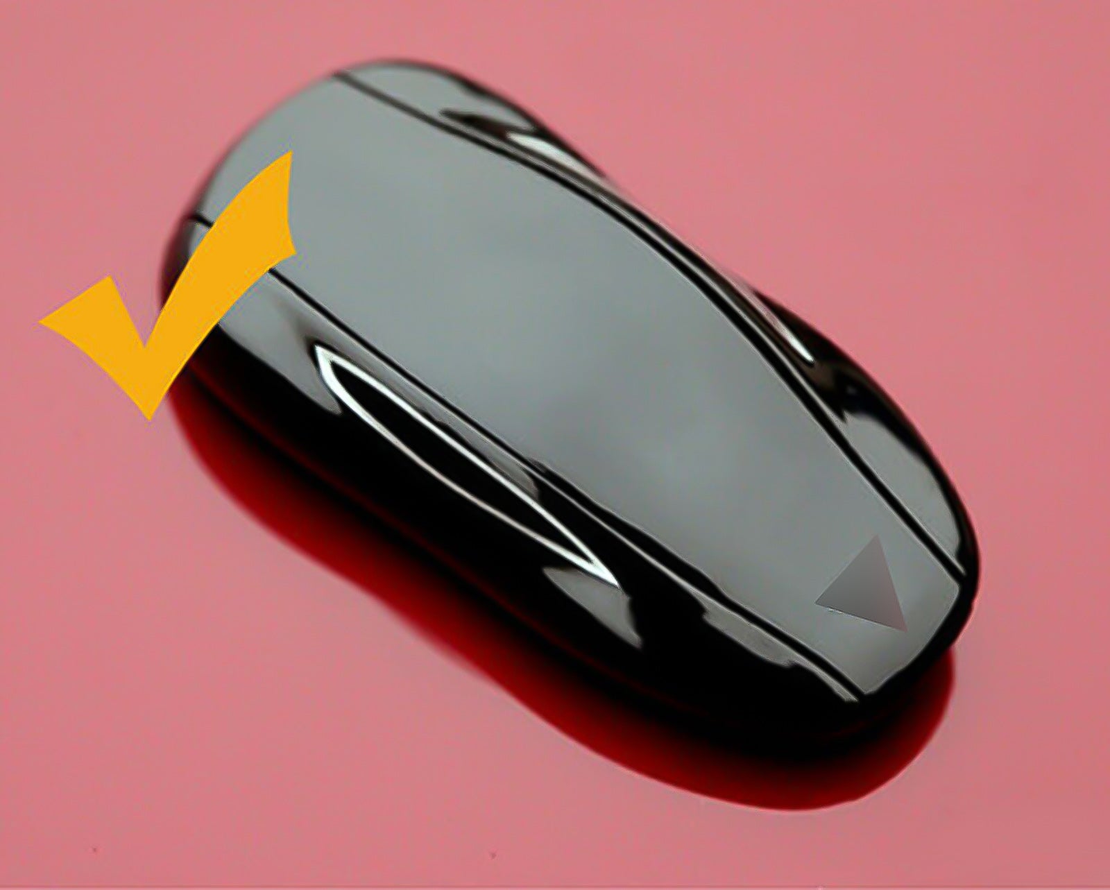 Xotic Tech Glossy Black Key FOB Hard Cover Shell Case for Tesla