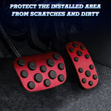 Red Brake Accelerator Foot Area Pedal Pads Cover For Toyota Corolla Cross 2020+